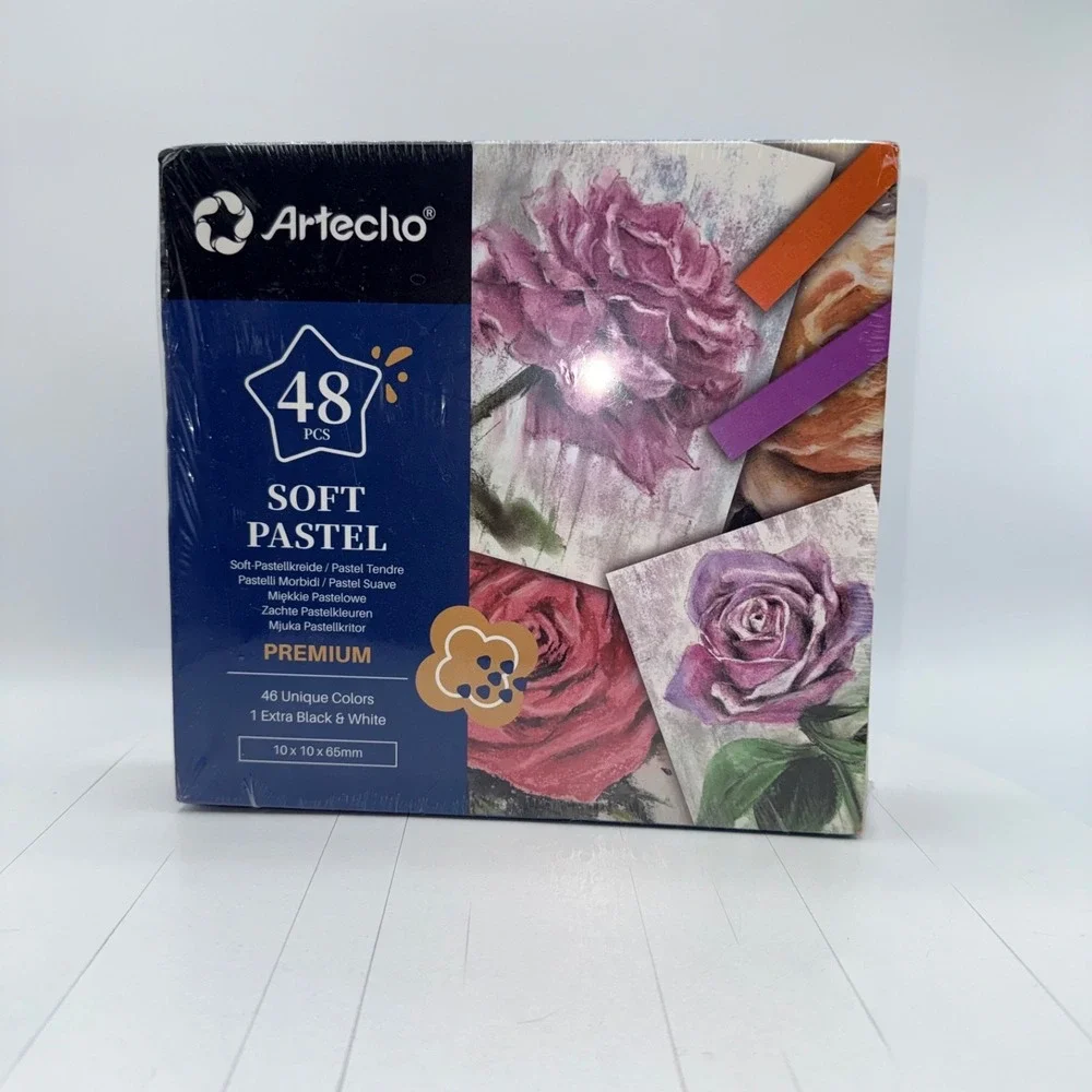 Artecho‎ 48pcs Soft Pastels, 46 Colors Including 4 Fluorescent - Premium NEW